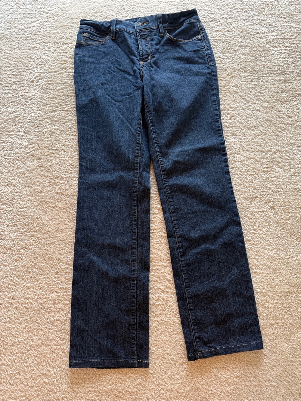 NYDJ Classic Dark Blue Straight Leg Jeans